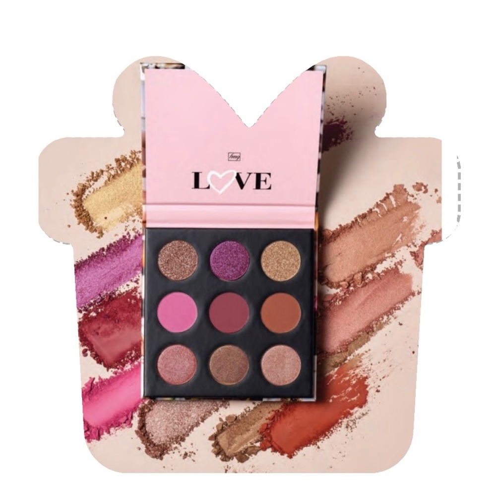 Love Eyeshadow Palette - Vibrant Pink and Rich Gold